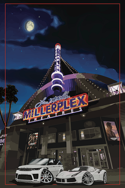 Theater room commissioned work branding design graphic design logo