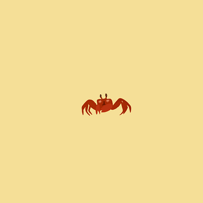 Oh crab 🦀 design flat illustration illustrationoftheday illustrator minimal sketch