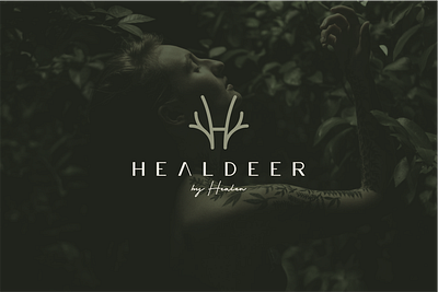 Healdeer By Healen branding character cosmetics deer design feminim icon illustration logo nature simple symbol tree vector women