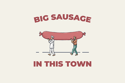 Sausage Brothers branding brothers character chef fast food food food truck grill hot dog illustration logo meat sausage street food