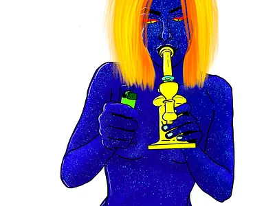 Into The Mystique 3d animation app art branding cannabis design illustration logo ui