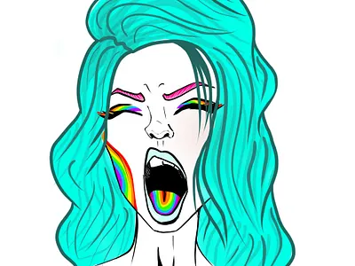 Psychedelic Howl 3d animation app art branding cannabis design illustration logo ui