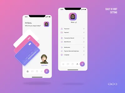 Daily UI #007 | Finance APP Setting Page daily 100 challenge dailyui dailyuichallenge design practice ui uidesign