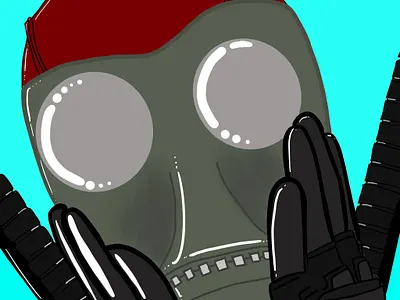 Steampunk Deadpool 3d animation app art branding cannabis design illustration logo ui