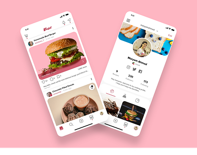 Wasfat - food and recipes app adobe xd adobexd app app design food food delivery food ordering groceries hybrid hybrid app mobile mobile app recipe recipes ui uidesign ux uxdesign