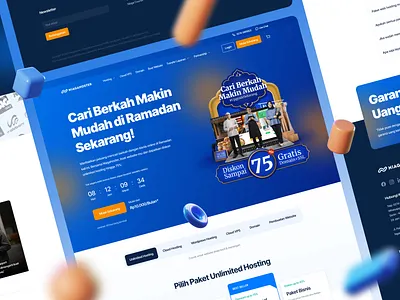 Niagahoster Homepage Redesign branding design mobile apps mobile ui product design ui ux website