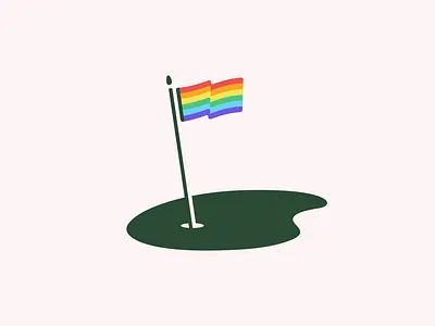 Golf Pride flag golf green pride sports