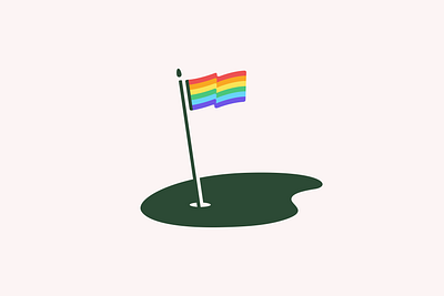 Golf Pride flag golf green pride sports