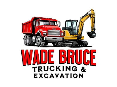 Shot #25653785 construction logo construction truck logo custom logo excavation branding excavation services logo excavator logo hauling company logo heavy equipment logo landscaping logo logo logo design roadwork logo transport logo trucking logo