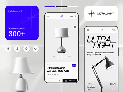 UltraLight — eCommerce ai branding ecommerce logo ui