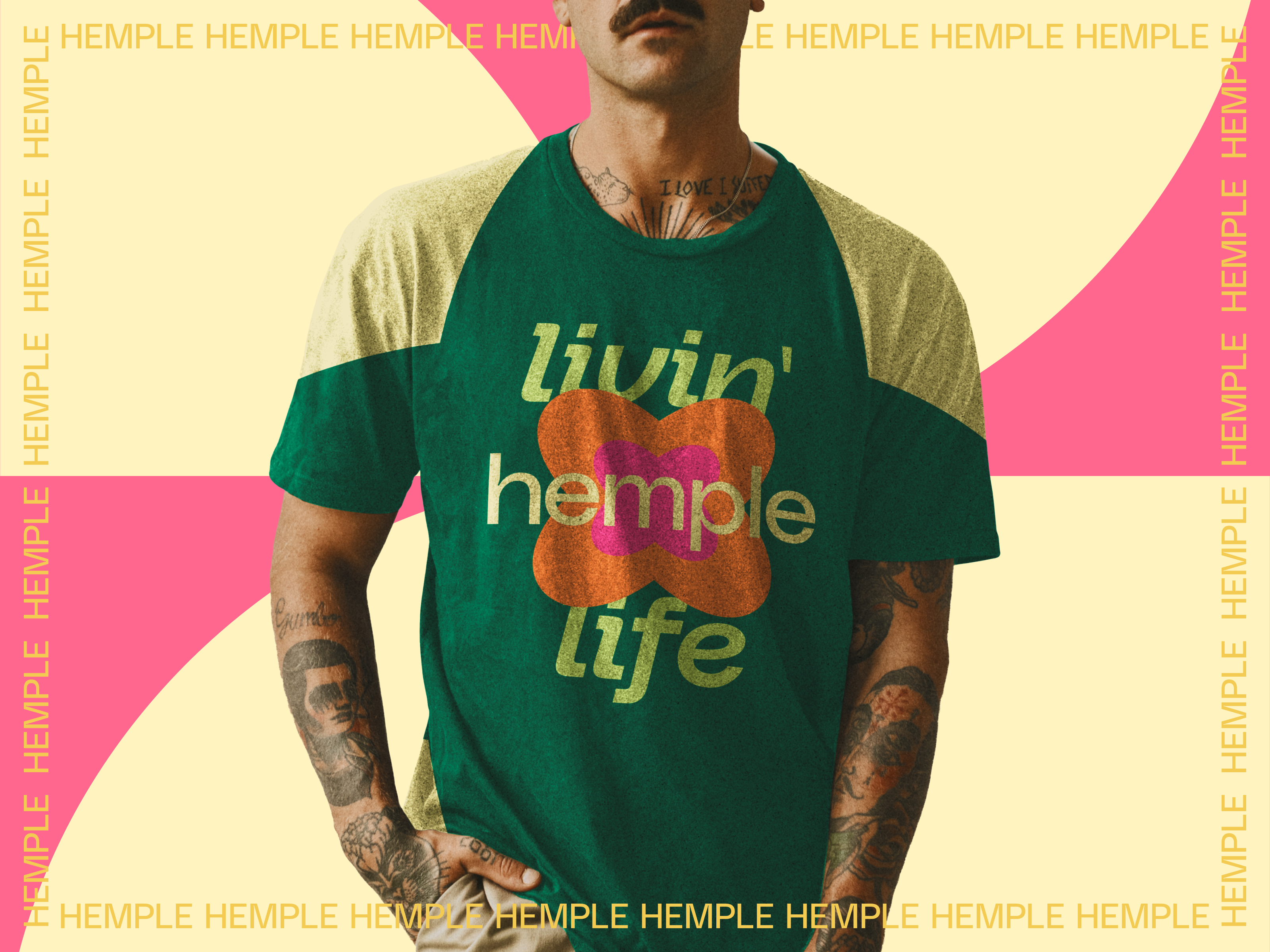 Hemple – Modern Brand Identity for CBD Wellness Brand best bio health cbd gummies branding branding ui branding website cbd branding cbd gummies cbd label cbd logo cbd website drug logo merch modern brand identity tshirt weed art weed design weed packaging wellness branding wellness illustration wellness logo wellness website