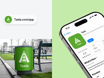 Tsela Case Study - Smart Waste Management appdesign cleancity ecofriendly environment greentech innovation minimalui mobileapp productdesign recycling smartapp uiux uxdesign wastemanagement