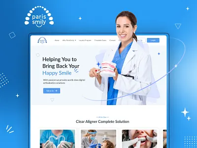 Dental Health Care Website design ui ux