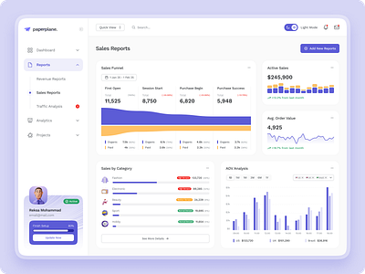 Sales Dashboard Web Design Exploration analysis bar chart card charts clean colorfull dashboard design exploration funnel line chart numbers simple trend ui ui design ux web web design website