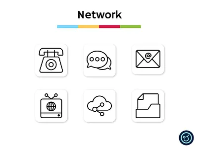 Network & Communication icon pack communication design icon icon design icon set iconography icons illustration network ui