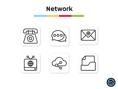 Network & Communication icon pack communication design icon icon design icon set iconography icons illustration network ui