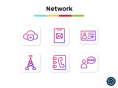 Network & Communication icon pack communication design icon icon design icon set iconography icons illustration network ui