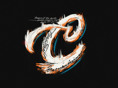 C - 36 days of type 36daysoftype brush calligraphy calligraffiti calligraphy custom type illustration lettering script typography