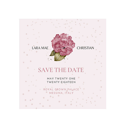 wedding invitation peonies flower design flower flyer illustration invitation watercolor wedding