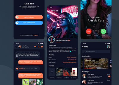 Chat App UI Concept audiocall chatapp clean ui creative design design figma message minimal trendydesign ui uidesign uiinspiration uitreands ux uxdesign uxtreands videocall