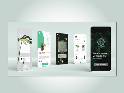 EnviroGreen - A Plant Application 3d animation app applicaiton branding design graphic design graphic designer illustration logo motion graphics plant app typography ui ux vector web website website design