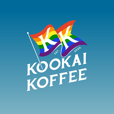 Kookai Koffee Pride branding design illustration logo pride typography vector