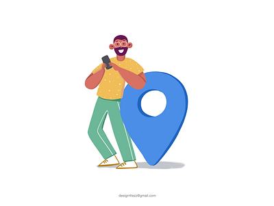 Location Tracker! animation branding character characterdesign design graphic design illustration location logo minimal visual design