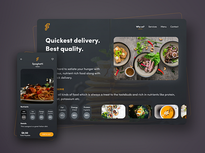 Foodish - The conscious food delivery app colors creative creative agency design illustration logo ui uidesign ux design vector