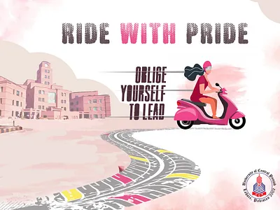Ride with Pride! ad advertisement branding colors design icon illustration logo ui