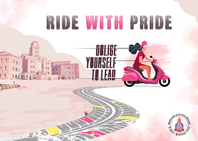 Ride with Pride! ad advertisement branding colors design icon illustration logo ui