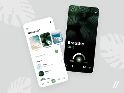 Yoga and Meditation App agency app breath breathing design graphic design lifestyle meditation meditation app mindfulness mobile mvp purrweb startup ui uiux user interface ux wellness yoga