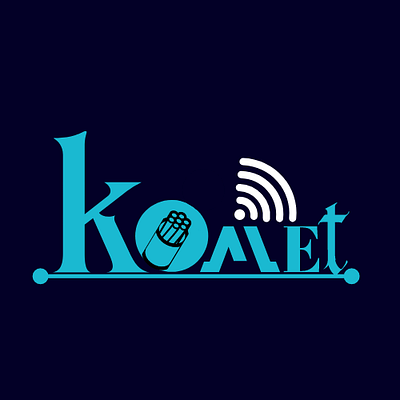 Komet Logo Design adobe photoshop branding canva design graphicdesign illustration logo