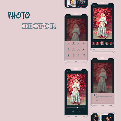 Photo Editor app shimah design ui ux