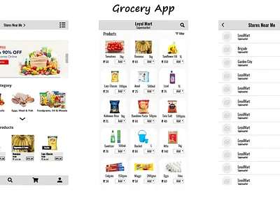 Grocery App Project graphic design