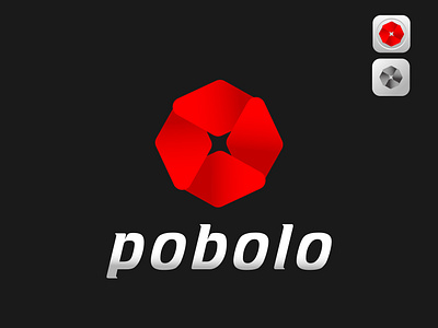 pobolo 3d brand design branding creative design graphic design icon illustration logo logo design logodesign logotype mark minimalist modern design red symbol ui vector