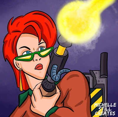 Happy Ghostbusters Day! 80s cartoon fanart illustration