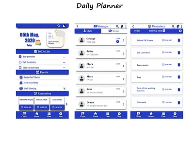 Daily Planner graphic design