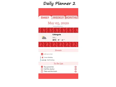 Daily Planner 2 graphic design