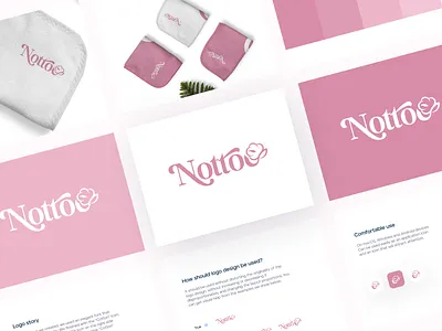 Logo Design: Nottoc brand brand design branding cotton logo design illustration logo logo design logodesign logos logotype pink logo