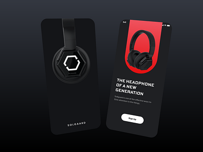 Headphone App Ui 3d adobe xd animation branding colorful creative design graphic design headphones illustration logo motion graphics thougtful ui