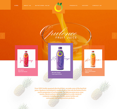 OPULANCE WEB PAGE branding concept design design design concept graphic design minimal mockup ui