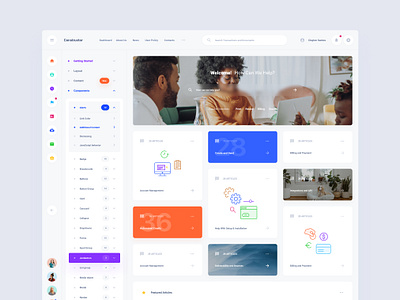 Knowledge Base Dashboard adobe xd components dashboard download figma sketch symbols template xd