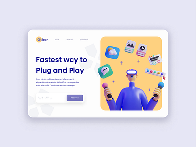 Plug and Play Landing Page dailyui figma uiux webdesign