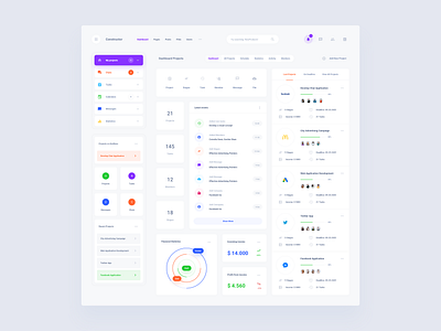 Project Dashboard Template dashboard download sketch ui ui kit ux web