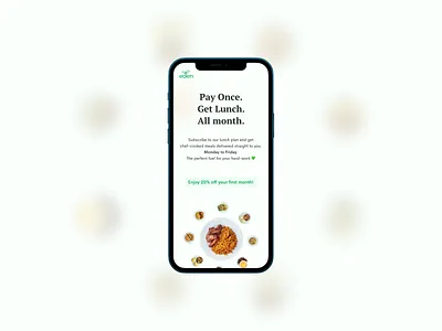 Get Lunch | Eden Life food meals mobile product design ui ui design uiux user interface ux web web design website ui ux design