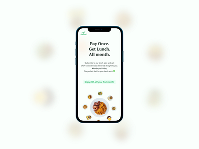 Get Lunch | Eden Life food meals mobile product design ui ui design uiux user interface ux web web design website ui ux design