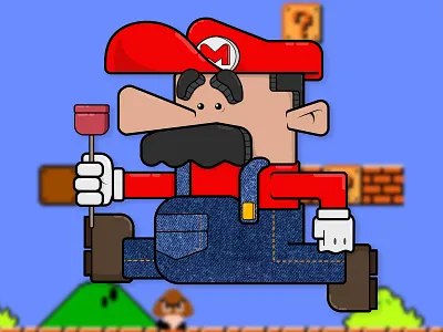 Super Mario adobe illustrator character art character design game art game artist gamer illustration mario mario brothers nintendo super mario vector vector art vector graphic video game
