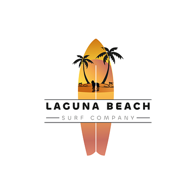 Laguna Beach design logo vector