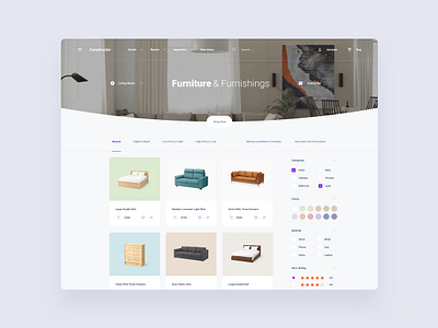 Sofa Store Kit commerce dashboard design download sketch ui ui kit ux web