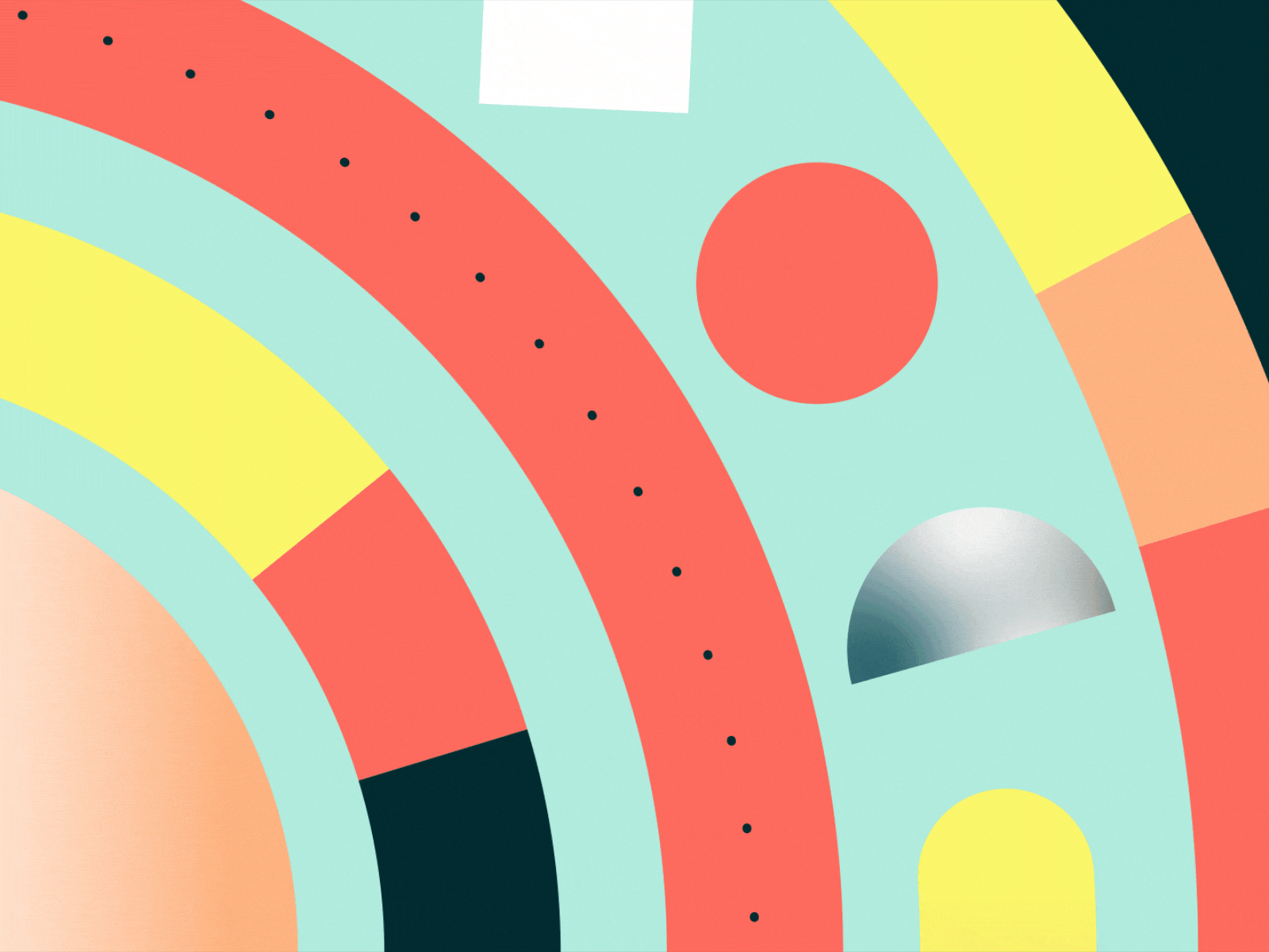 Geometric data | new portfolio update! abstract animation circle data design geometry gif illo illotv illustration motion motion design motion graphics shapes